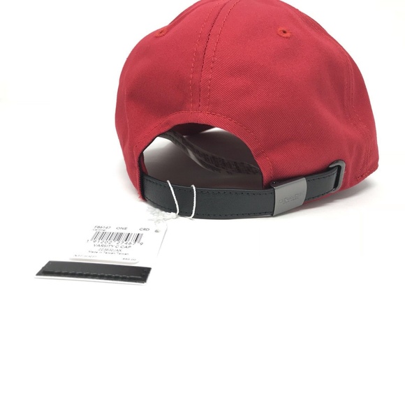 Coach F86147 Unisex Varsity C Black Cap Hat - Picture 4 of 6